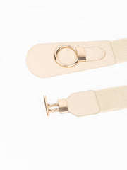 PU Elastic Wide Belt with Alloy Buckle - 808Lush