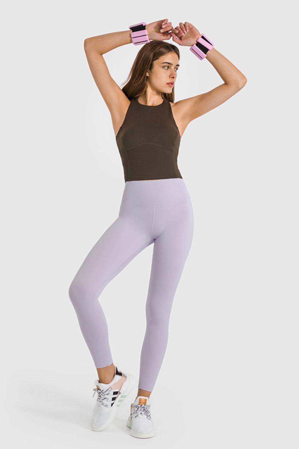 High Waist Ankle-Length Yoga Leggings - 808Lush