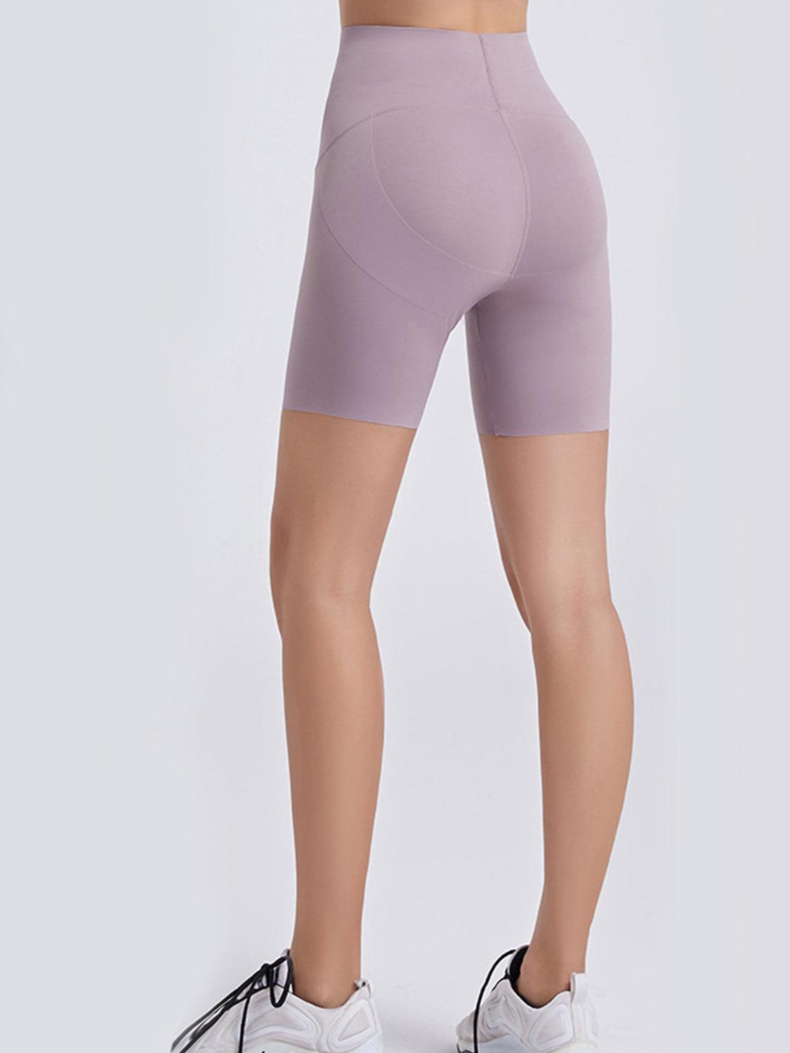 Wide Waistband Sports Shorts - 808Lush