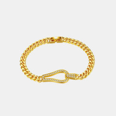 Gold-Plated Inlaid Zircon Bracelet - 808Lush