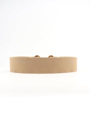 Geometric Buckle Elastic Wide Belt - 808Lush