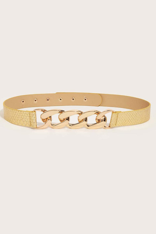 Chain Detail PU Belt - 808Lush