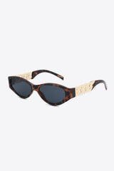 Chain Detail Temple Cat Eye Sunglasses - 808Lush