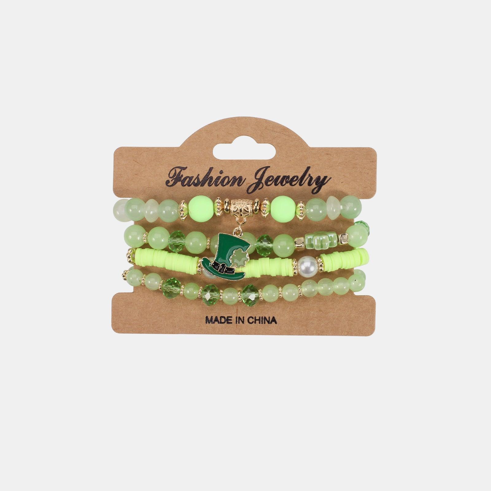 Beaded Soft Pottery Charm Bracelet - 808Lush