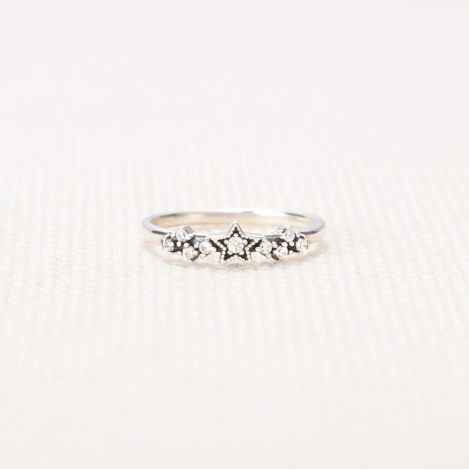 925 Sterling Silver Star Ring - 808Lush