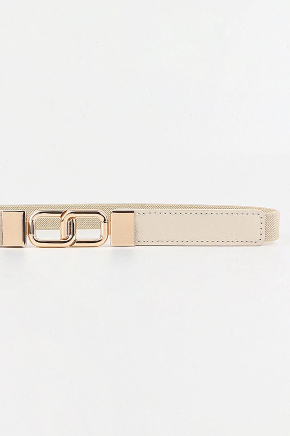 Geometric Double Buckle Elastic Belt - 808Lush