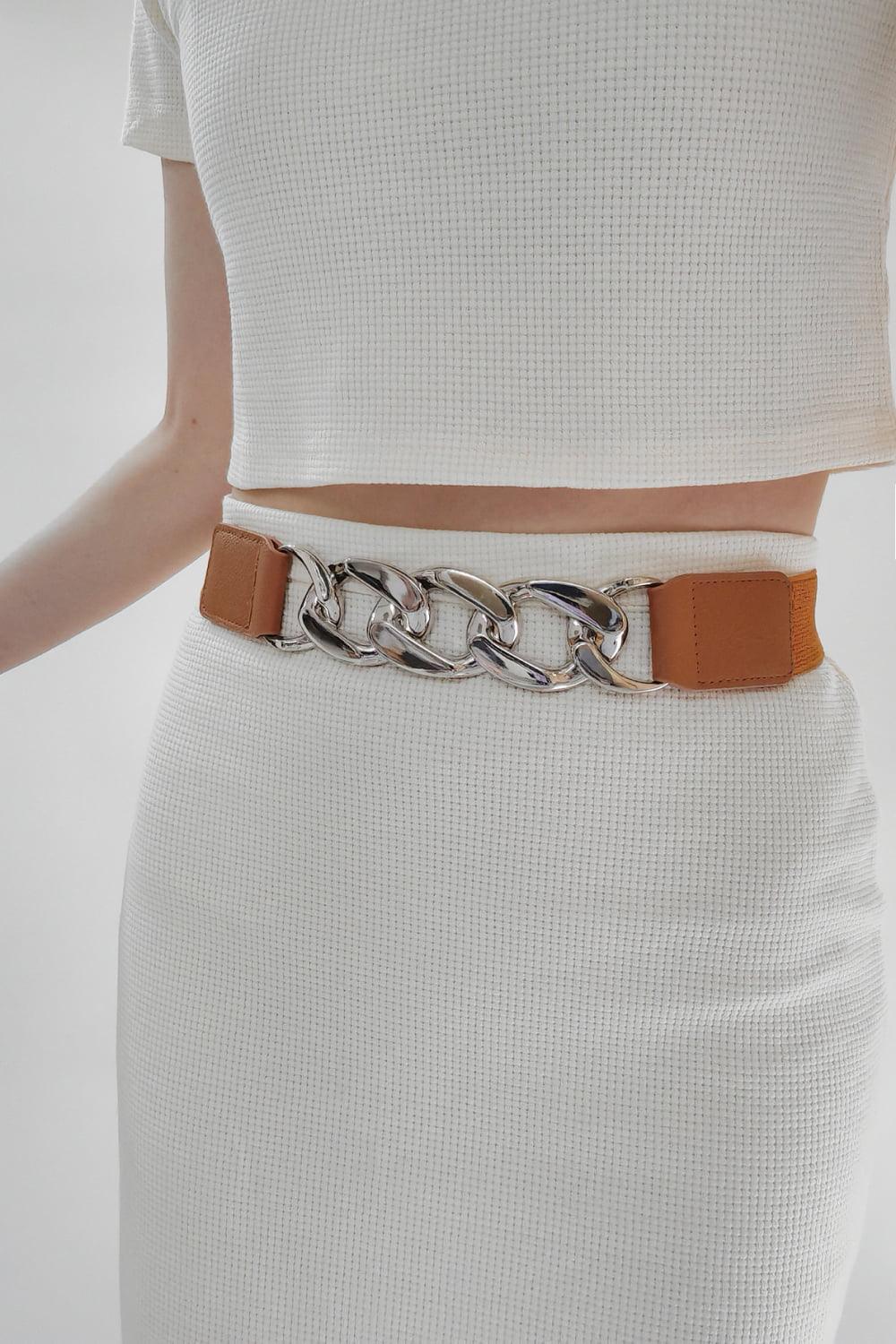 Chain Detail Elastic Belt - 808Lush