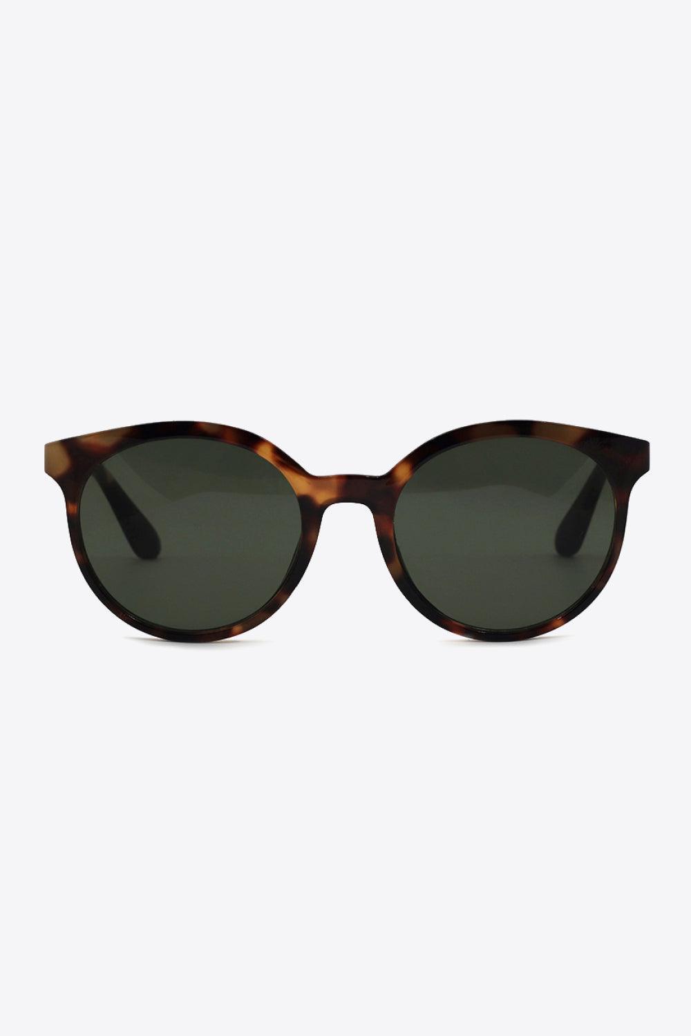 Tortoiseshell Round Polycarbonate Sunglasses - 808Lush