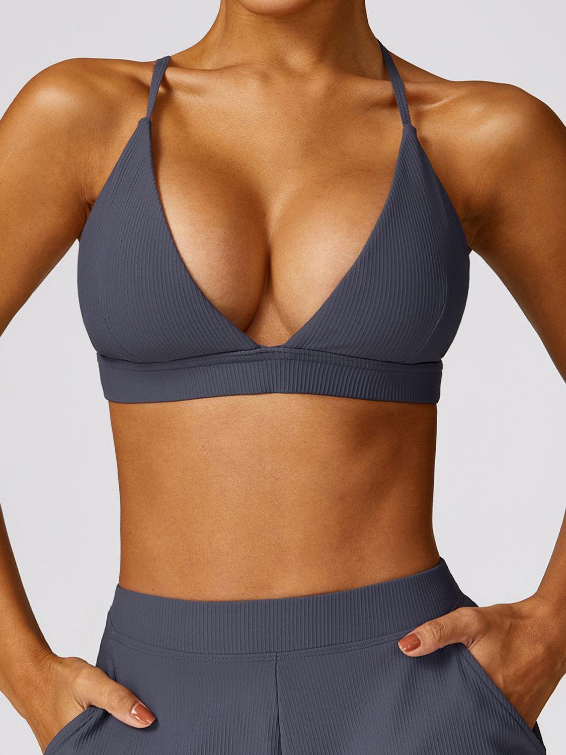 Spaghetti Strap Active Bra - 808Lush