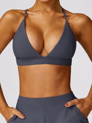 Spaghetti Strap Active Bra - 808Lush