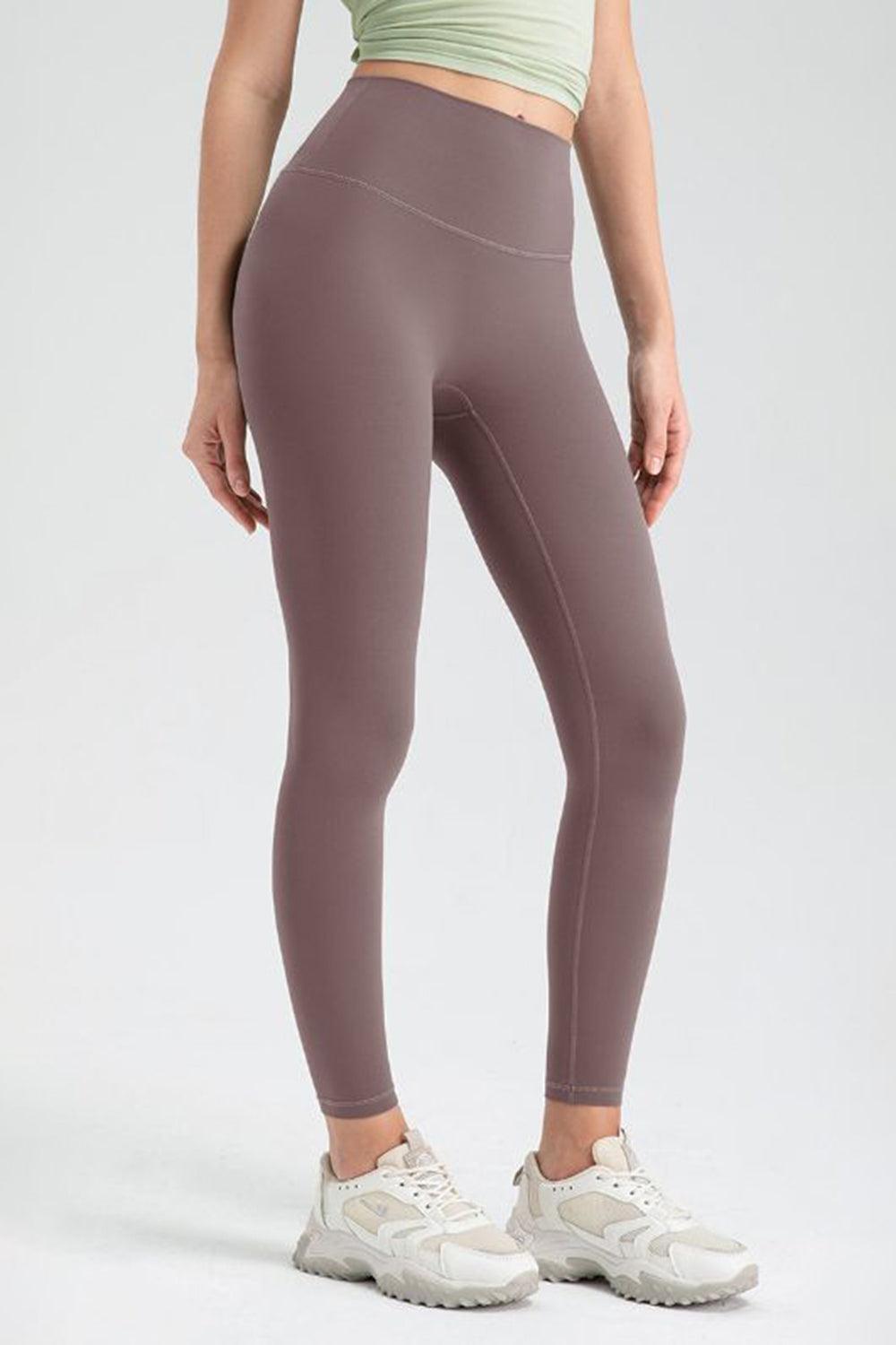 Wide Waistband High Waist Sport Leggings - 808Lush