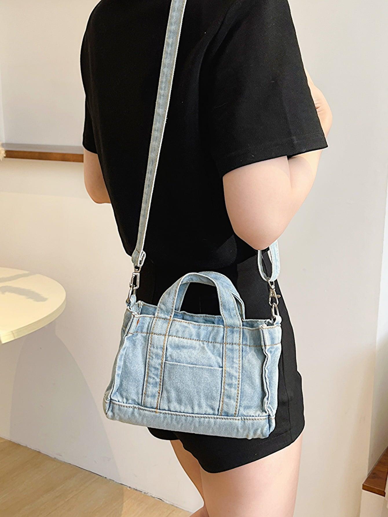 Adored Denim Shoulder Bag - 808Lush