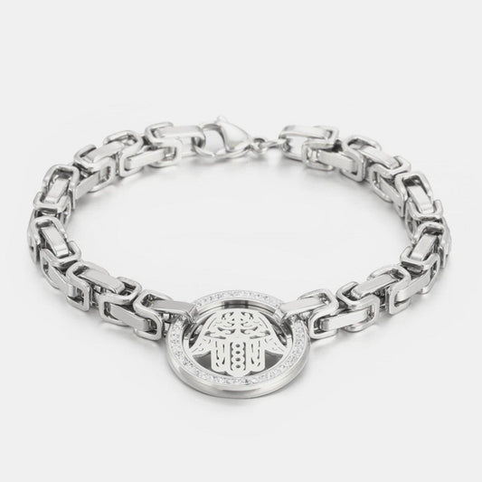 Stainless Steel Zircon Chain Bracelet - 808Lush