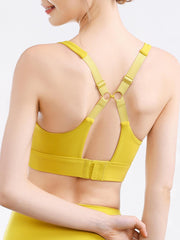 Scoop Neck Wide Strap Active Bra - 808Lush