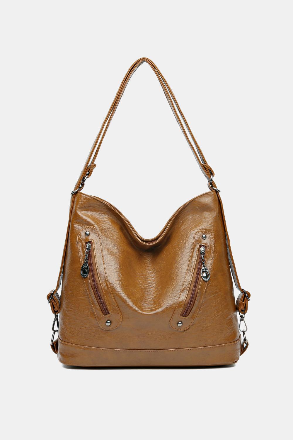 PU Leather Shoulder Bag - 808Lush