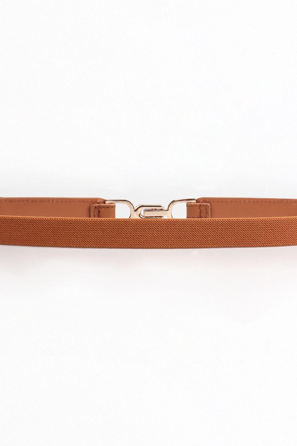 Alloy Buckle Elastic Belt - 808Lush