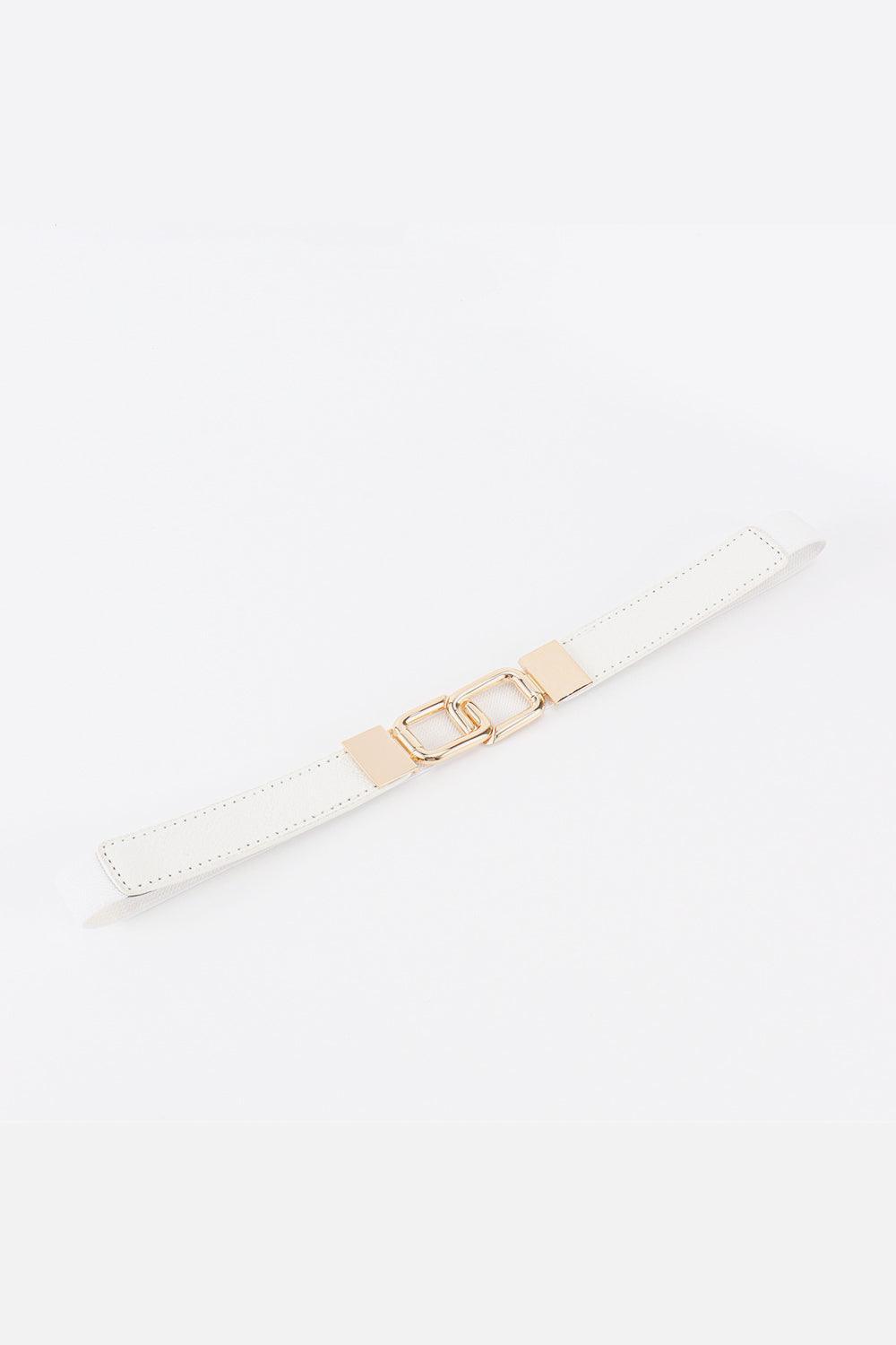 Geometric Double Buckle Elastic Belt - 808Lush