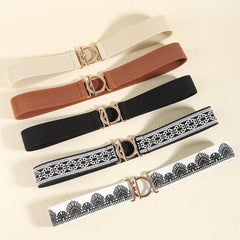 Toggle Clasp Elastic Belt - 808Lush