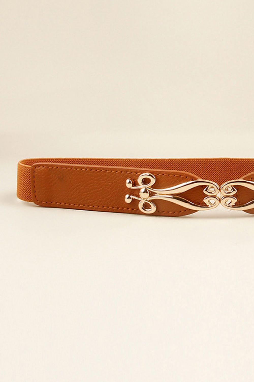 Alloy Buckle Elastic Belt - 808Lush