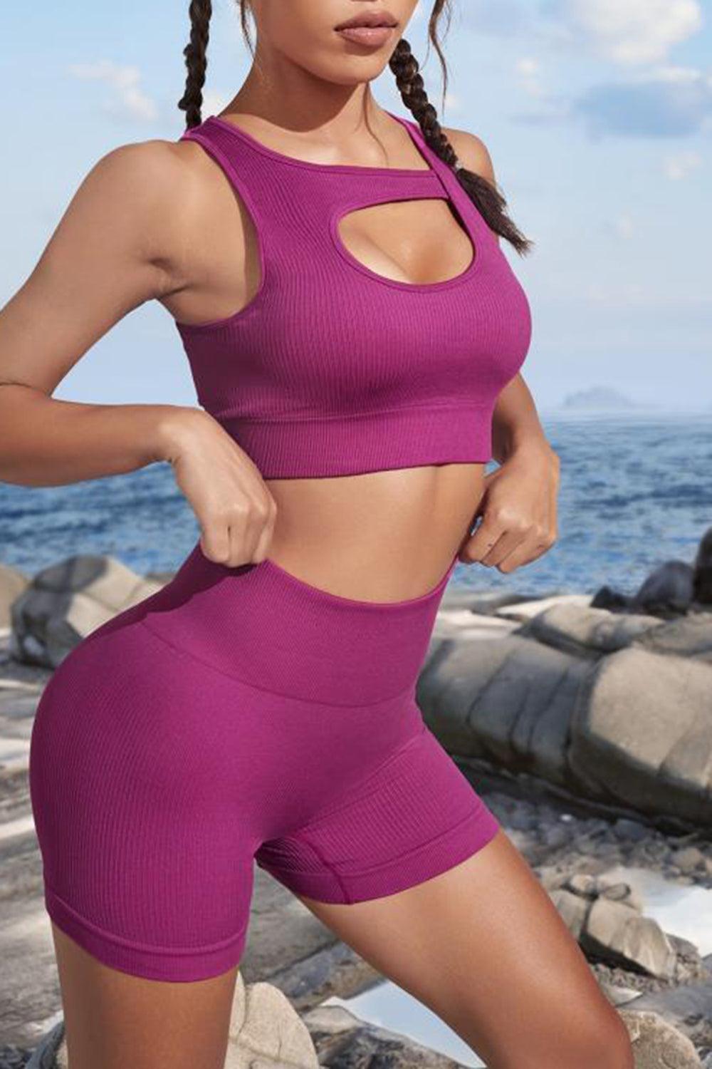 Cutout Two-Piece Sports Set - 808Lush