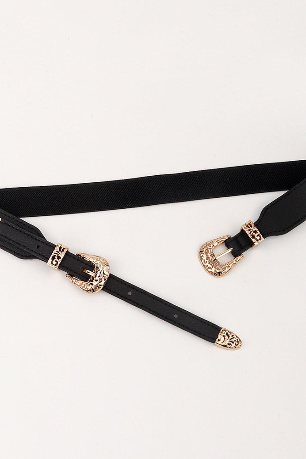 Double Buckle Elastic Belt - 808Lush