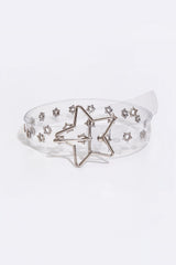 Adjustable PVC Star Shape Buckle Belt - 808Lush