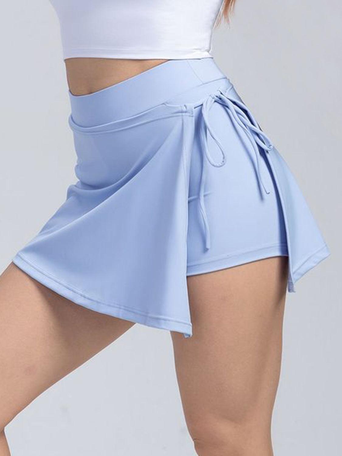 Tied High Waist Active Shorts - 808Lush