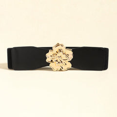 Flower Alloy Buckle Elastic Belt - 808Lush