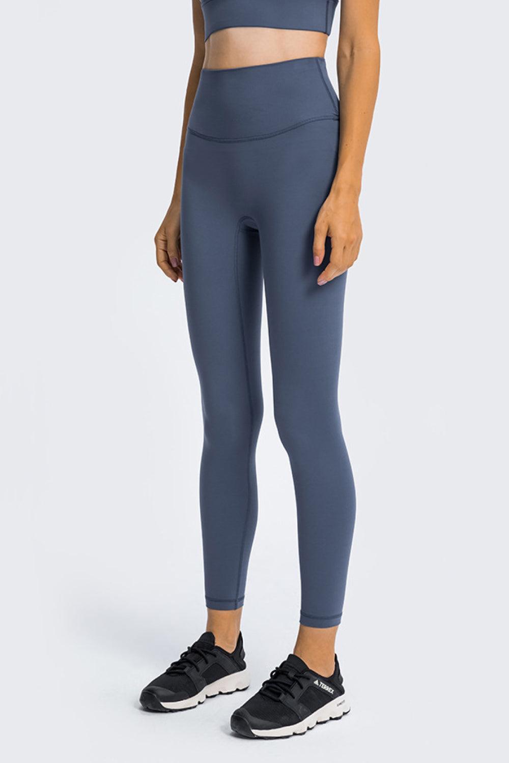 High Rise Ankle Length Yoga Leggings - 808Lush