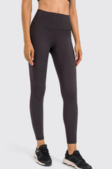 High Rise Yoga Leggings with Side Pocket - 808Lush