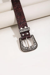 Textured PU Leather Belt - 808Lush