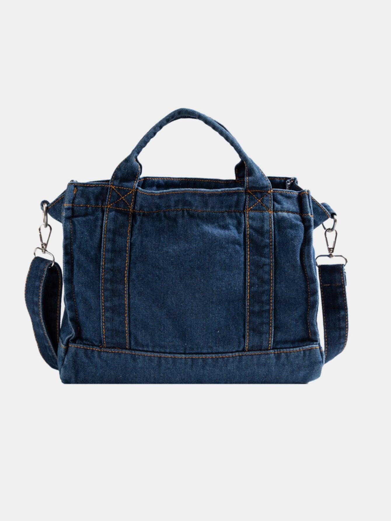 Adored Denim Shoulder Bag - 808Lush