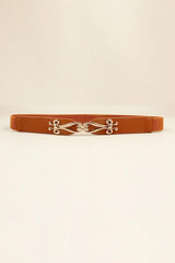 Alloy Buckle Elastic Belt - 808Lush