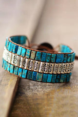 Handmade Triple Layer Natural Stone Bracelet - 808Lush