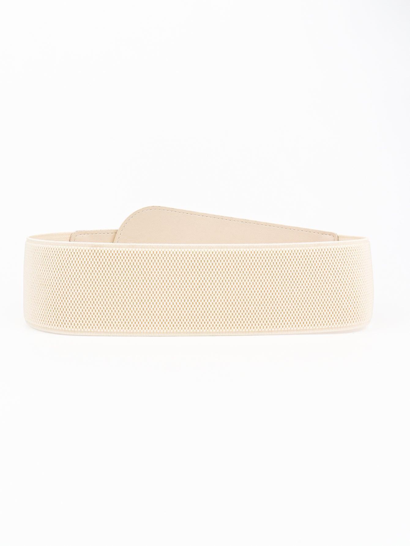 PU Elastic Wide Belt with Alloy Buckle - 808Lush