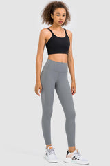 High Rise Yoga Leggings with Side Pocket - 808Lush