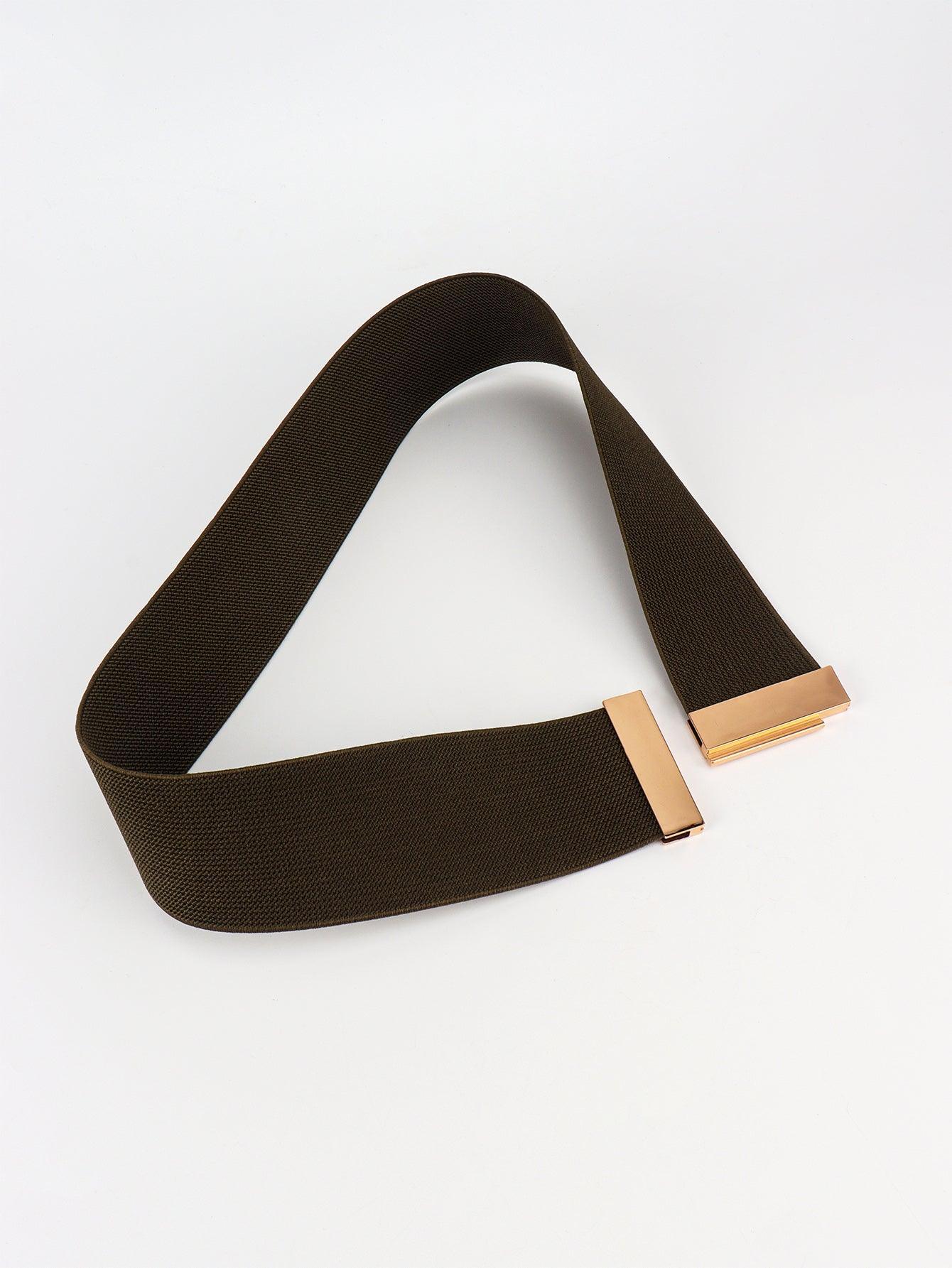 Alloy Buckle Elastic Belt - 808Lush