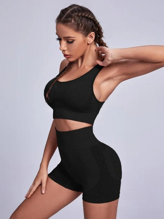 Scoop Neck Tank and Shorts Active Set - 808Lush