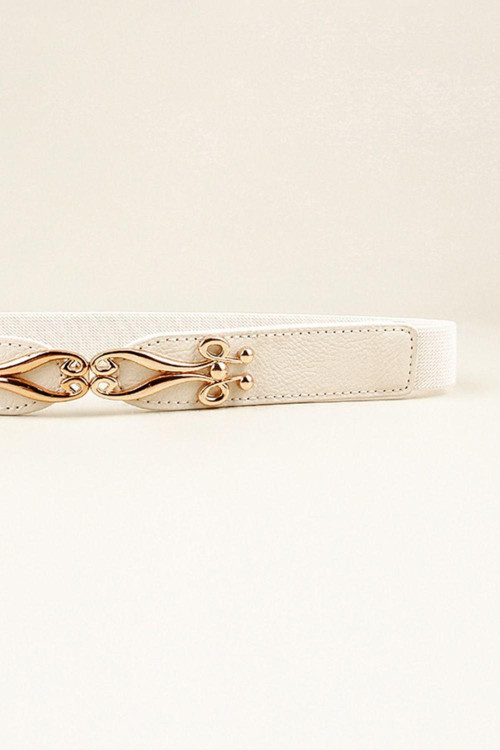 Alloy Buckle Elastic Belt - 808Lush