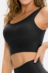 Scoop Neck Long Sports Bra - 808Lush