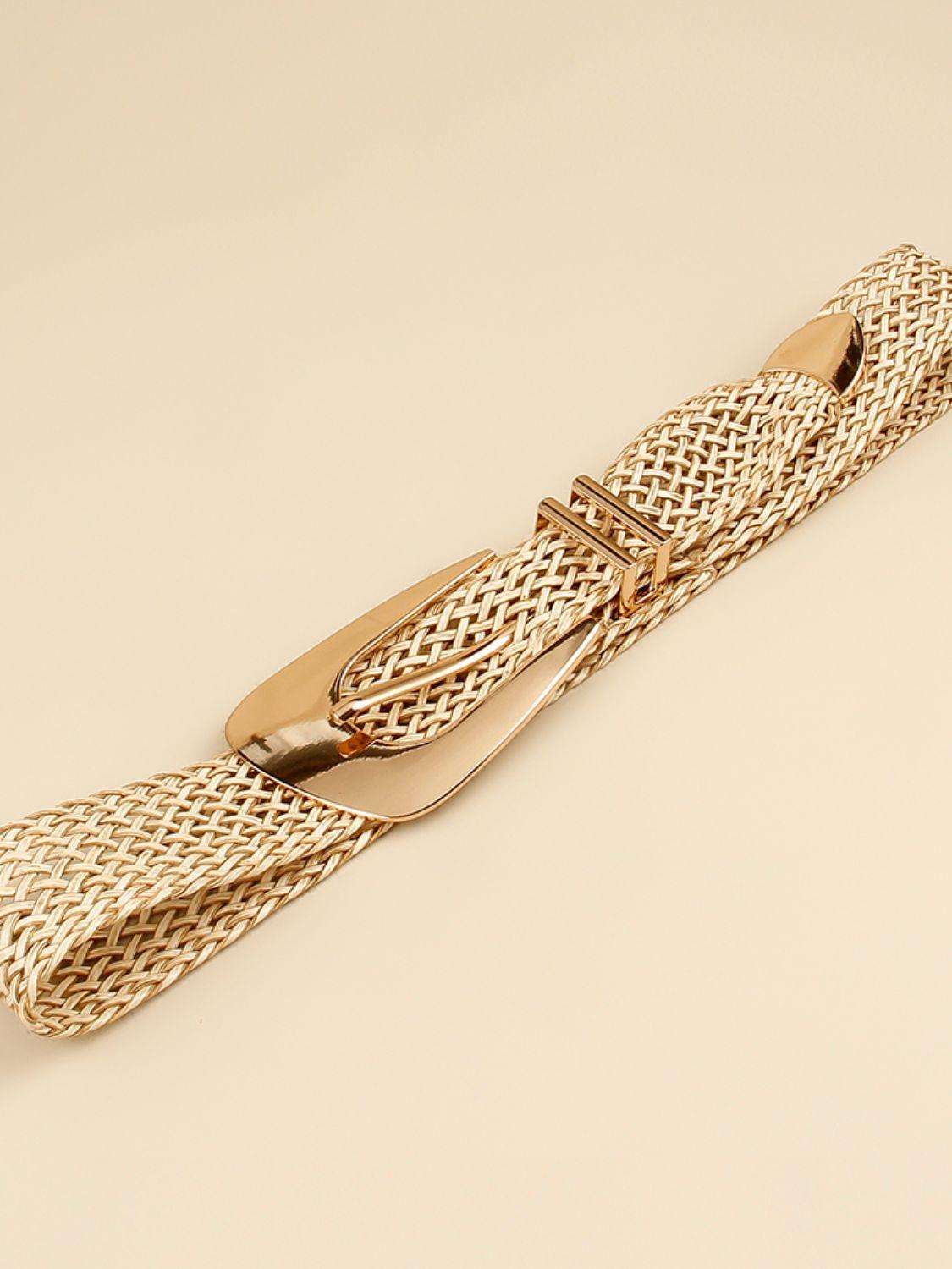 Irregular Buckle Braid Belt - 808Lush