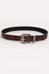 Textured PU Leather Belt - 808Lush