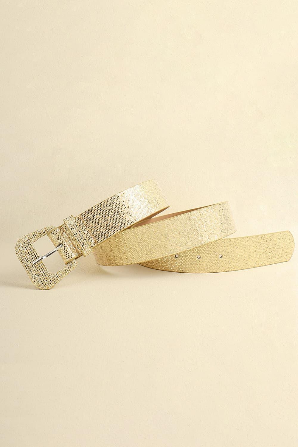 Glitter PU Leather Belt - 808Lush