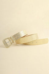 Glitter PU Leather Belt - 808Lush