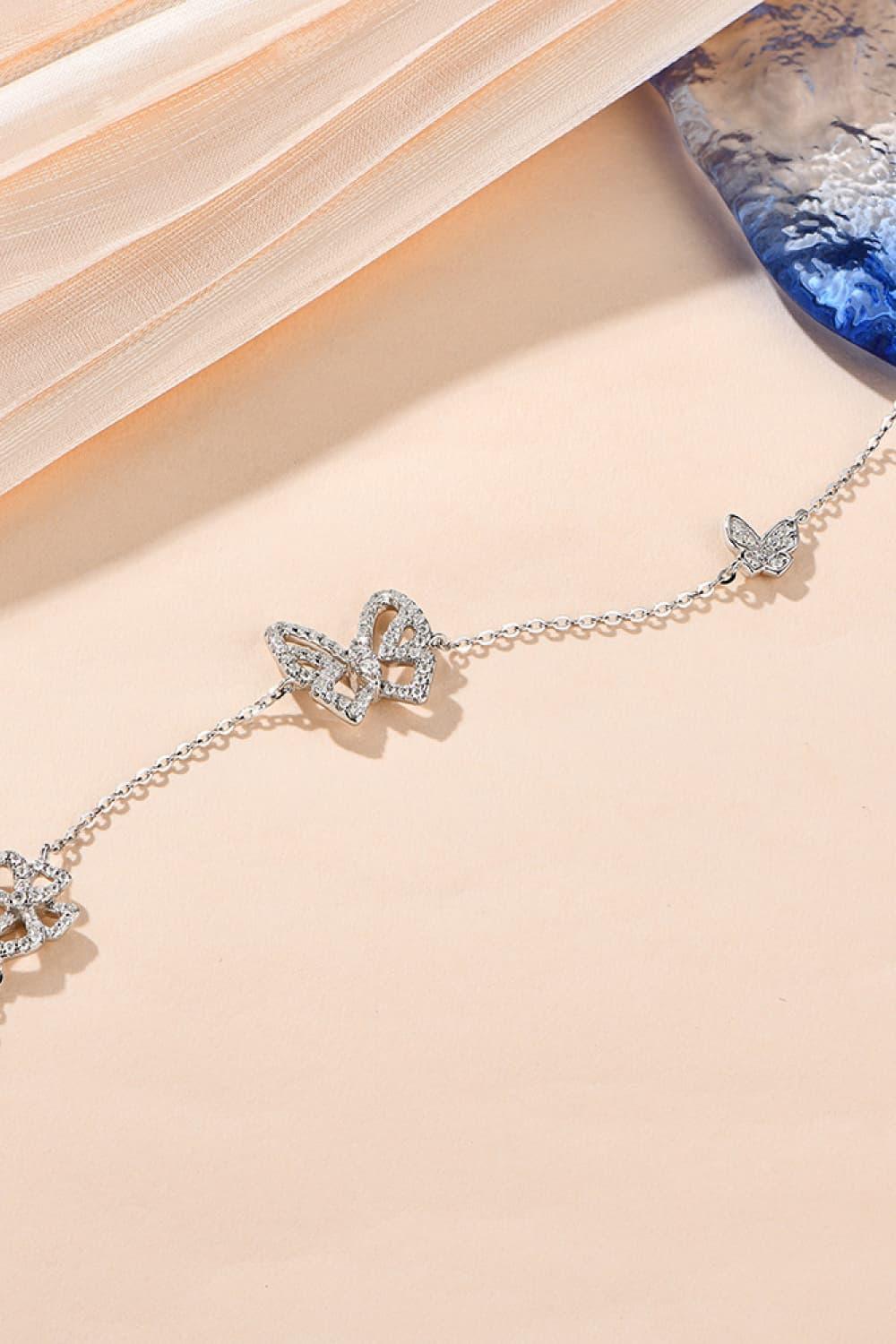 Moissanite Butterfly Shape Bracelet - 808Lush