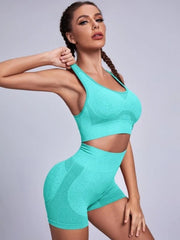 Scoop Neck Tank and Shorts Active Set - 808Lush