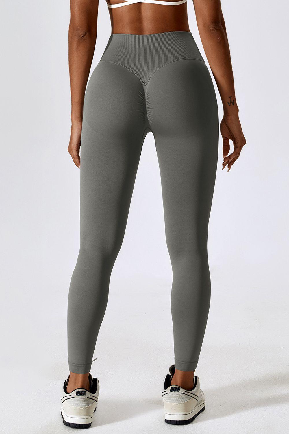 Slim Fit Wide Waistband Sports Leggings - 808Lush