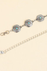 Vintage Turquoise Alloy Belt - 808Lush