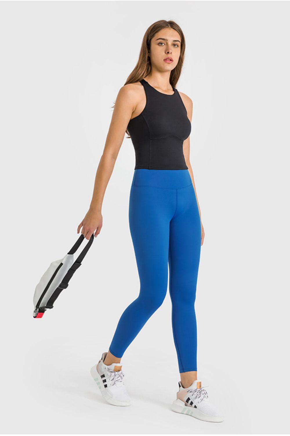 High Waist Ankle-Length Yoga Leggings - 808Lush