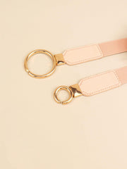 Double Ring Buckle Elastic PU Belt - 808Lush